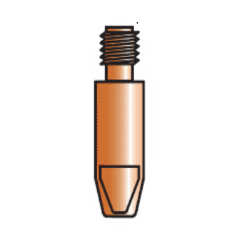 Tube contact cuivre ordinaire, M6 - 10/10 - longueur 28mm