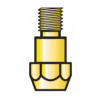 Support de tube contact M6 en cuivre, pour torche MIG de 350A.