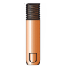 Tube contact M6 LG.25mm 12/10 Cu for Al