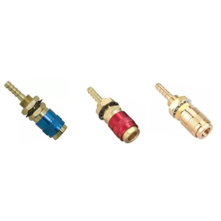 Raccord rapide femelle eau rouge, bleu ou incolore  pour refroidisseur