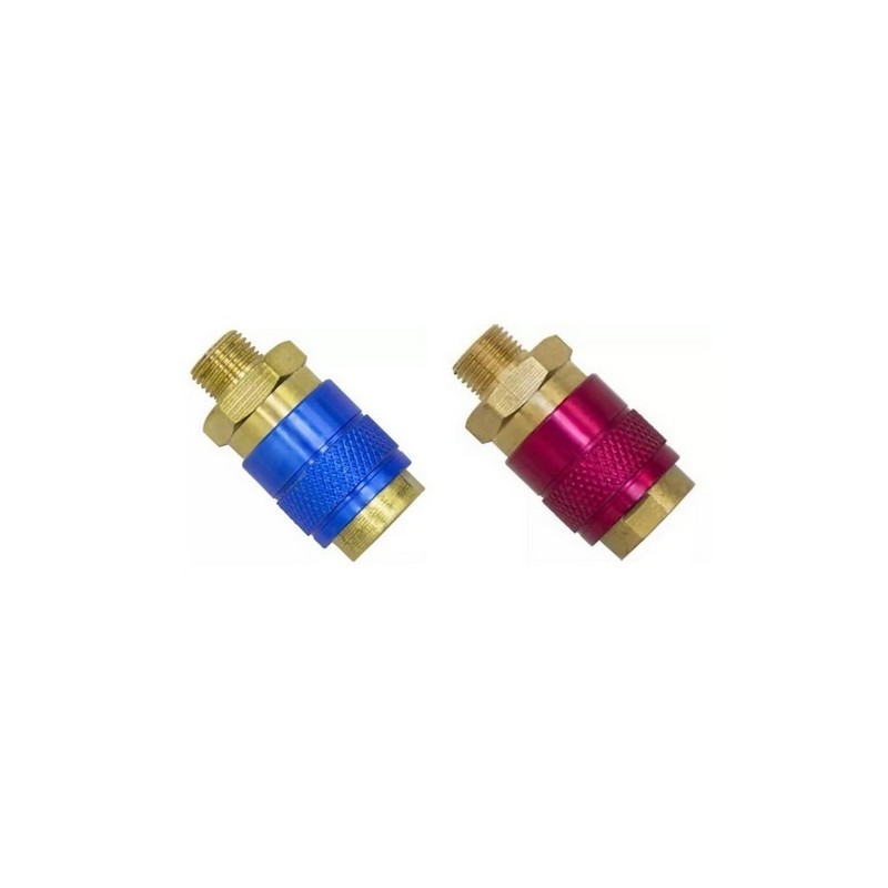 Raccord rapide eau femelle rouge ou bleu pour refroidisseur - 1/8G