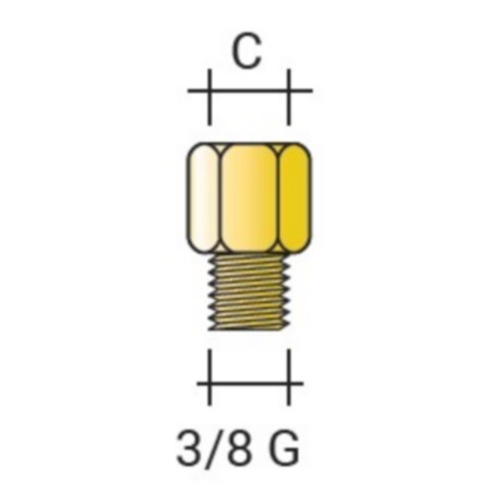 Réduction M3/8G - F1/8G