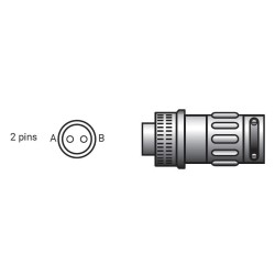Connecteur mâle 2 pôles (Esab)