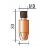Tube contact M8 Lg30  - Torche 350/500A/550A - pour fil aluminium