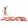 Tube contact M6 Lg.28mm 8/10 Cu